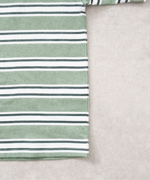 and D. petit main（アンドディープティマイン）の「【モンスターズ・インク】マルチボーダービッグ半T（Tシャツ/カットソー・キッズ・グリーン/ネイビー・100cm/110cm/120cm/130cm/140cm/150cm/90cm）」の15枚目の写真