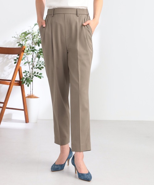 セール】セットアップで着られる タックテーパードパンツ（その他