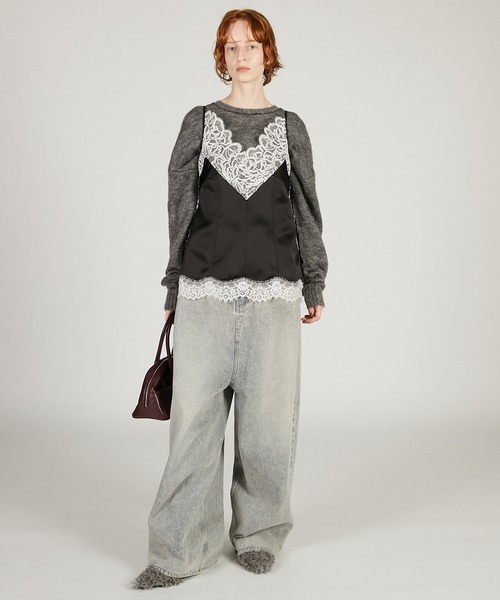 PRANK PROJECT(プランクプロジェクト)の「【Pre-Order】レースキャミ / Lace Camisole(キャミソール・レディース・ブラック/マルチ/ホワイト・FREE)」の22枚目の写真