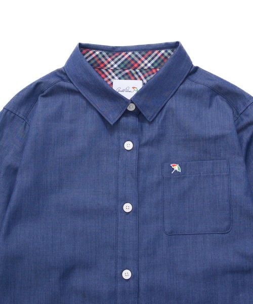 Arnold Palmer（アーノルドパーマー）の「裏ワザデニム イージーケア シャツワンピース（シャツワンピース・レディース・インディゴブルー/ライトブルー・S/L/M）」の10枚目の写真