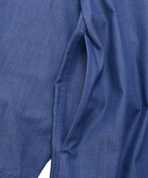 Arnold Palmer（アーノルドパーマー）の「裏ワザデニム イージーケア シャツワンピース（シャツワンピース・レディース・インディゴブルー/ライトブルー・S/L/M）」の14枚目の写真