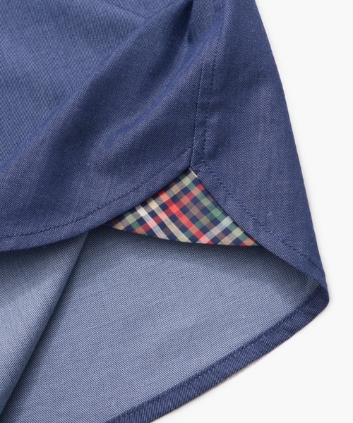 Arnold Palmer（アーノルドパーマー）の「裏ワザデニム イージーケア シャツワンピース（シャツワンピース・レディース・インディゴブルー/ライトブルー・S/L/M）」の16枚目の写真