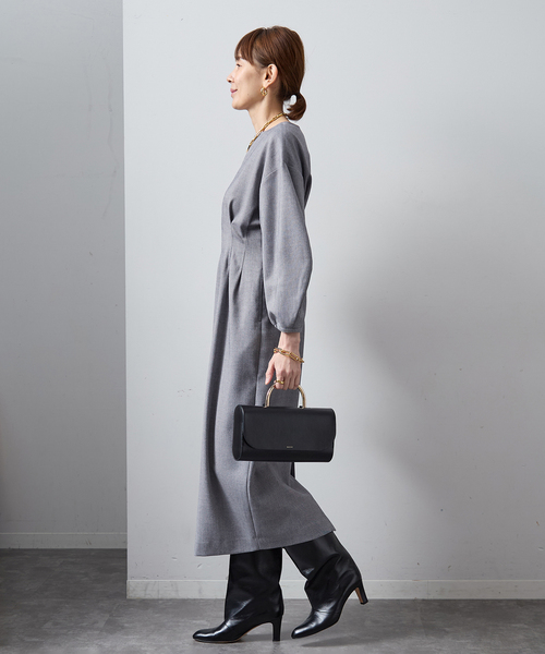 追加2》P/Ryツイルウエストシェイプワンピース（ワンピース）｜VERMEIL