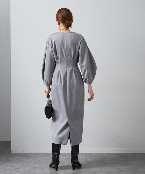 追加2》P/Ryツイルウエストシェイプワンピース（ワンピース）｜VERMEIL