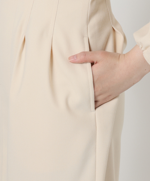 VERMEIL par iena（ヴェルメイユパーイエナ）の「《追加2》P/Ryツイルウエストシェイプワンピース（ワンピース・レディース・ネイビー/マルチ/アイボリー・38/36/40）」の15枚目の写真