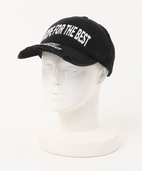 SPINNS(スピンズ)の「ダメージ加工コットンキャップ/ロゴ(キャップ・メンズ・グレー/ブラック・ONESIZE)」の9枚目の写真
