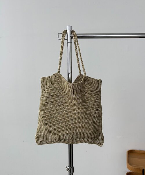 PC/A4サイズ収納可】ラメトートバッグ（ショルダーバッグ