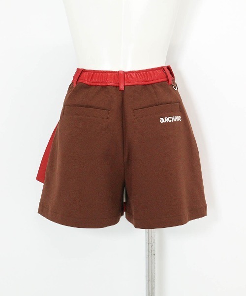 archivio（アルチビオ）の「<LADIES>保温発熱スカート風ショートパンツ（その他パンツ・レディース・ホワイト/レッド・L/M/S）」の4枚目の写真