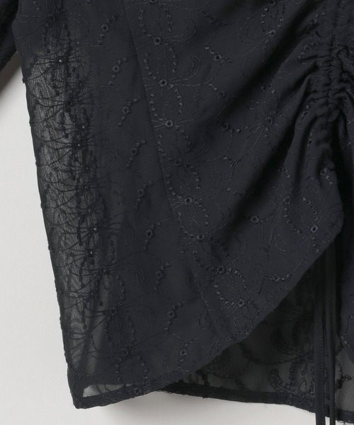 JEANASIS（ジーナシス）の「2WAYレースドロストブラウス/592543（シャツ/ブラウス・レディース・オフホワイト/ブラック・FREE）」の5枚目の写真