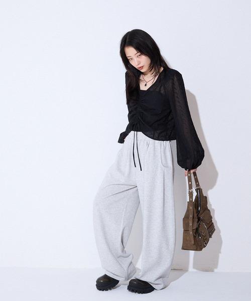 JEANASIS（ジーナシス）の「2WAYレースドロストブラウス/592543（シャツ/ブラウス・レディース・オフホワイト/ブラック・FREE）」の13枚目の写真