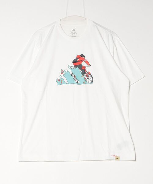 adidas（アディダス）の「アディダス adidas クライマクール ドゥードル ハント バイク グラフィック Tシャツ（Tシャツ/カットソー・メンズ・ブラック/グリーン/ホワイト・S/M/L/LL/3L）」の18枚目の写真