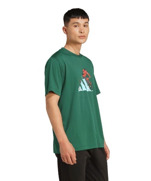 adidas（アディダス）の「アディダス adidas クライマクール ドゥードル ハント バイク グラフィック Tシャツ（Tシャツ/カットソー・メンズ・ブラック/グリーン/ホワイト・S/M/L/LL/3L）」の10枚目の写真