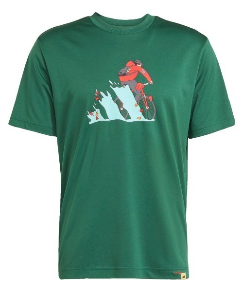 adidas（アディダス）の「アディダス adidas クライマクール ドゥードル ハント バイク グラフィック Tシャツ（Tシャツ/カットソー・メンズ・ブラック/グリーン/ホワイト・S/M/L/LL/3L）」の19枚目の写真