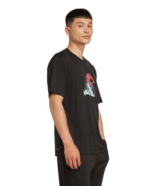adidas（アディダス）の「アディダス adidas クライマクール ドゥードル ハント バイク グラフィック Tシャツ（Tシャツ/カットソー・メンズ・ブラック/グリーン/ホワイト・S/M/L/LL/3L）」の15枚目の写真