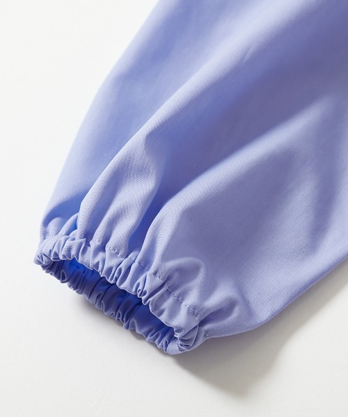 devirock（デビロック）の「ちょっぴり背伸び ふんわり ティアード 長袖 シャツワンピース（ワンピース・キッズ・ホワイト系/ブラック系/ブルー系・100cm/110cm/120cm/130cm/140cm/150cm/160cm）」の11枚目の写真