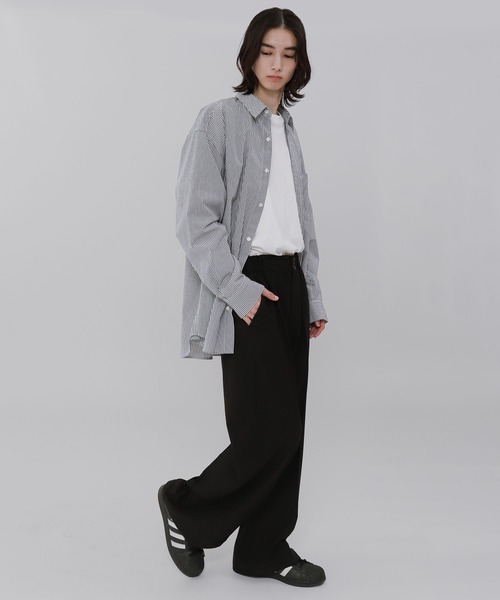 WEGO（ウィゴー）の「WEGO/ローライズバギーフレアスラックス（スラックス・メンズ・ダークグレー/ブラック/ブラウン・MEDIUM/LARGE）」の11枚目の写真