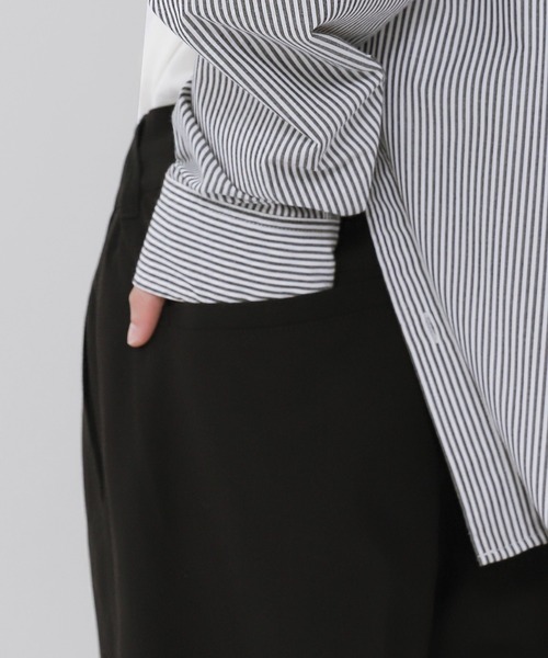 WEGO（ウィゴー）の「WEGO/ローライズバギーフレアスラックス（スラックス・メンズ・ダークグレー/ブラック/ブラウン・MEDIUM/LARGE）」の17枚目の写真