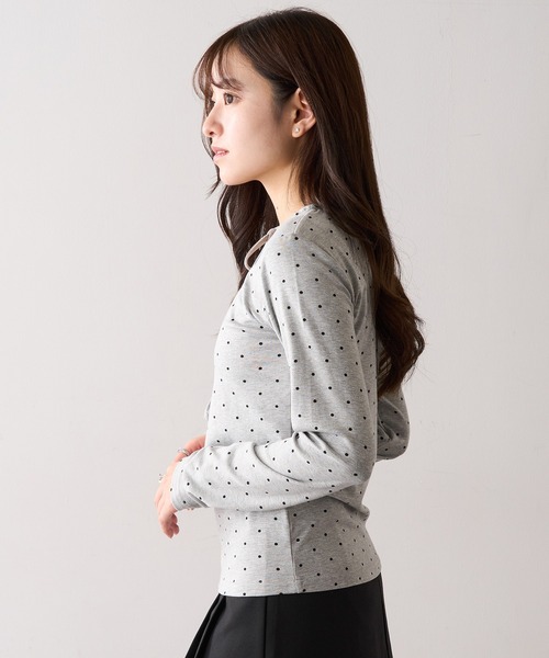セール】【MAGASIN DE MODE Chou Chou】ドットリボン付きプル