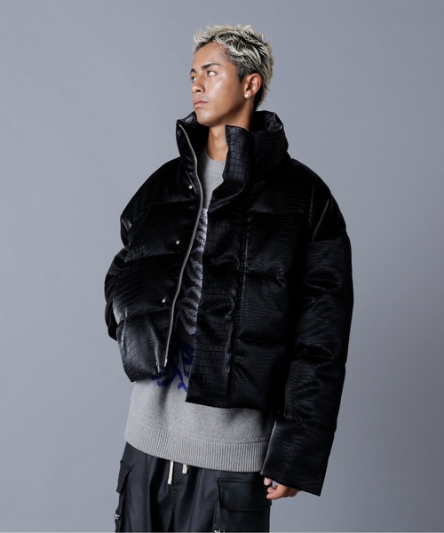 DankeSchon/ダンケシェーン/PU SHORT BLOUSON CROCODILE（ブルゾン