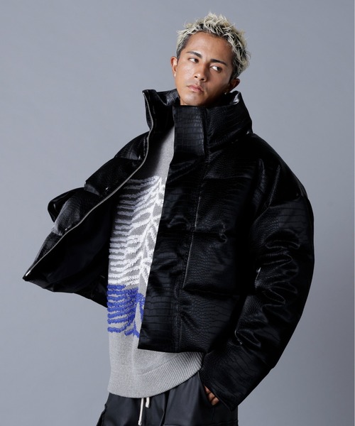 DankeSchon/ダンケシェーン/PU SHORT BLOUSON CROCODILE（ブルゾン