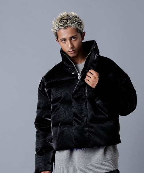 DankeSchon/ダンケシェーン/PU SHORT BLOUSON CROCODILE（ブルゾン