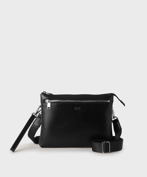 TAKEO KIKUCHI(タケオキクチ)の「アニリンレザー 2WAYクラッチ(クラッチバッグ・メンズ・ダークブラウン/ブラック・00)」の2枚目の写真