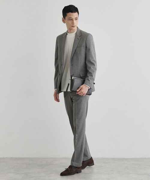 TAKEO KIKUCHI(タケオキクチ)の「アニリンレザー 2WAYクラッチ(クラッチバッグ・メンズ・ダークブラウン/ブラック・00)」の3枚目の写真