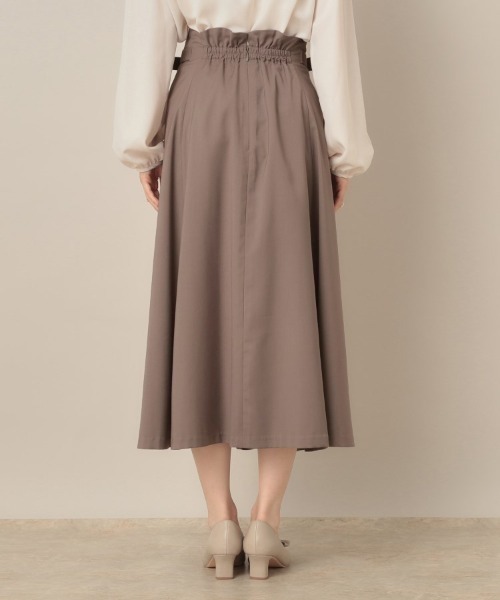 couture brooch（クチュールブローチ）の「【大人可愛い・通勤】スカラウエスト サイドベルト パネルスカート（スカート・レディース・ネイビー/ボルドー/アイボリー/ブラウン系その他・38/40/42）」の11枚目の写真