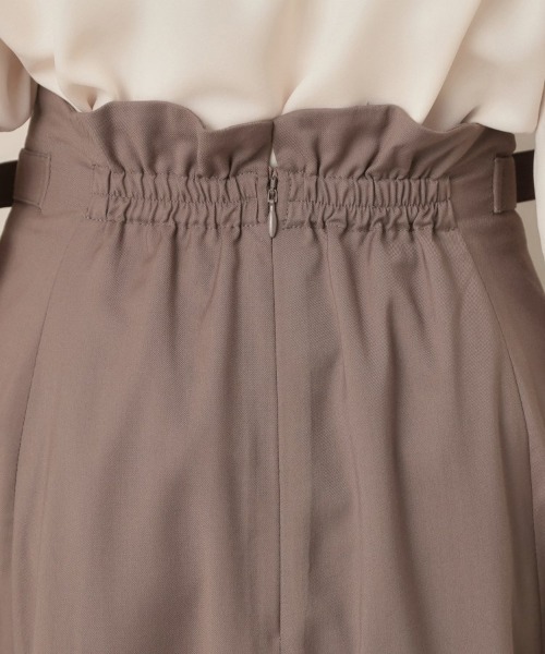 couture brooch（クチュールブローチ）の「【大人可愛い・通勤】スカラウエスト サイドベルト パネルスカート（スカート・レディース・ネイビー/ボルドー/アイボリー/ブラウン系その他・38/40/42）」の14枚目の写真
