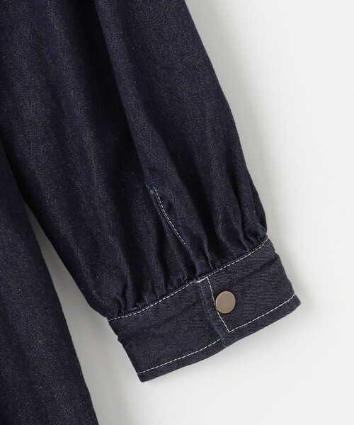 Feroux（フェルゥ）の「デニムミディ ワンピース（ワンピース・レディース・ブラック系/ネイビー系・SMALL/MEDIUM）」の4枚目の写真