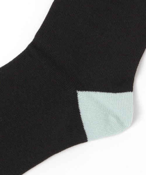 BAYFLOW（ベイフロー）の「バイカラーソックス（ソックス/靴下・レディース・ベージュ/ブラック/サックスブルー/グレー・FREE）」の6枚目の写真