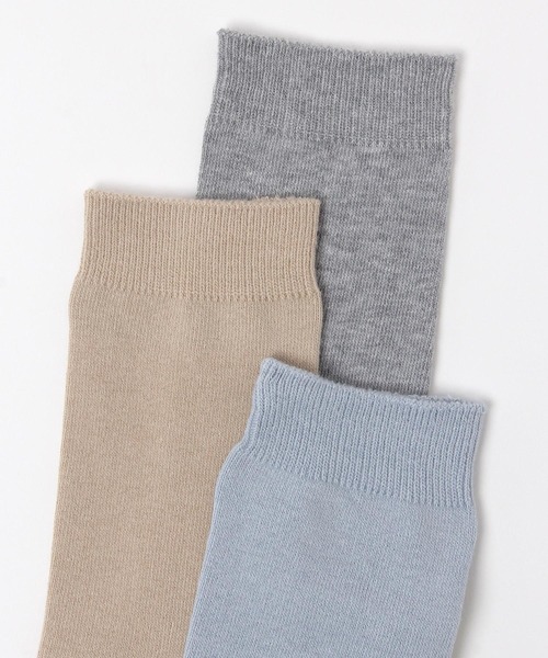 BAYFLOW（ベイフロー）の「バイカラーソックス（ソックス/靴下・レディース・ベージュ/ブラック/サックスブルー/グレー・FREE）」の8枚目の写真