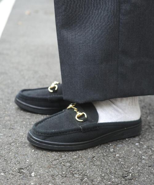 MANEBU/マネブ BITCH SLIPPER SUEDE ビットローファースリッパ