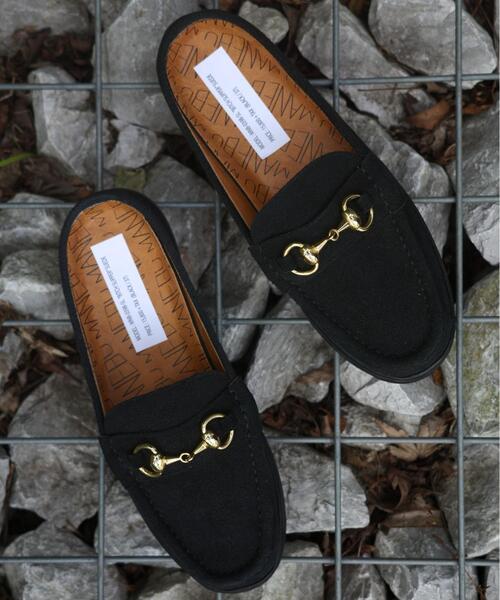 MANEBU(マネブ)の「MANEBU/マネブ BITCH SLIPPER SUEDE ビットローファースリッパ スエード ユニセックス(ローファー・メンズ・ブラック・36/37/38/41/42/43)」の18枚目の写真
