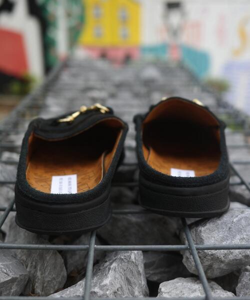 MANEBU/マネブ BITCH SLIPPER SUEDE ビットローファースリッパ MANEBU/マネブ BITCH SLIPPER SUEDE ビットローファースリッパ