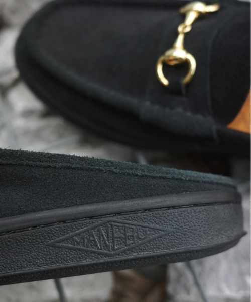 【美品】MANEBU スウェード スリッパ シューズ　42 MANEBU ローファー MANEBU/マネブ BITCH SLIPPER SUEDE ビット