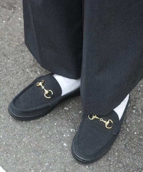 MANEBU/マネブ BITCH SLIPPER SUEDE ビットローファースリッパ