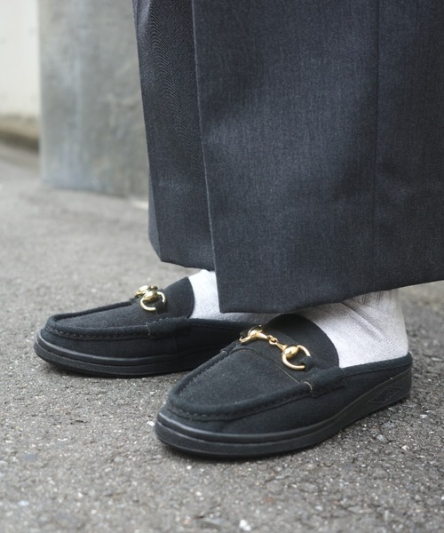 MANEBU/マネブ BITCH SLIPPER SUEDE ビットローファースリッパ