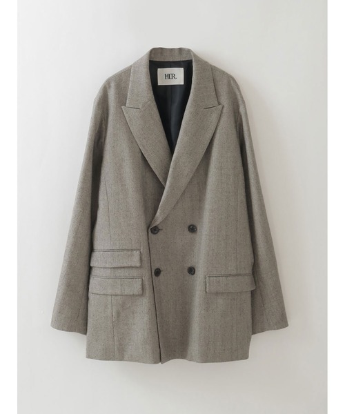 セール】サキソニーダブルブレストジャケット（テーラードジャケット