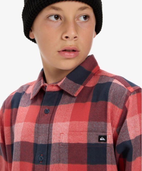 Quiksilver（クイックシルバー）の「MOTHERFLY PLAID YOUT /クイックシルバーキッズチェック柄長袖シャツ（シャツ/ブラウス・キッズ・レッド/ブラウン・150/140/130/160）」の10枚目の写真