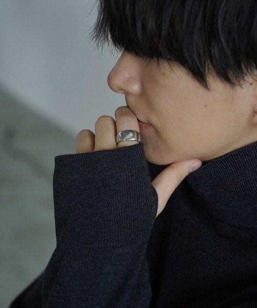 WYM LIDNM（ウィム バイ リドム）の「WOOL BLEND SMOOTH TURTLE NECK KNIT（ニット/セーター・メンズ・チャコール/ライトグレー/グレー/アッシュブラウン・S/M/L）」の14枚目の写真