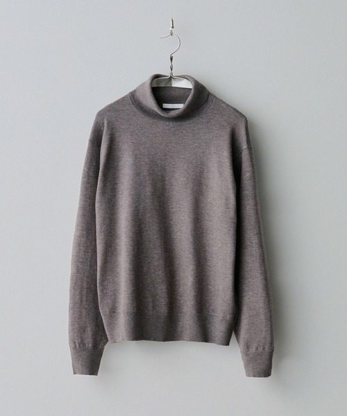 WYM LIDNM（ウィム バイ リドム）の「WOOL BLEND SMOOTH TURTLE NECK KNIT（ニット/セーター・メンズ・チャコール/ライトグレー/グレー/アッシュブラウン・S/M/L）」の21枚目の写真