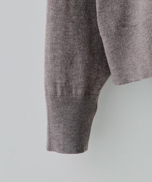 WYM LIDNM（ウィム バイ リドム）の「WOOL BLEND SMOOTH TURTLE NECK