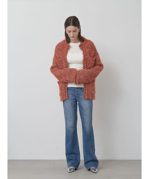 styling/（スタイリング）の「バックスリットカットトップス（Tシャツ/カットソー・レディース・オフホワイト/ブラック/サックスブルー・F）」の14枚目の写真