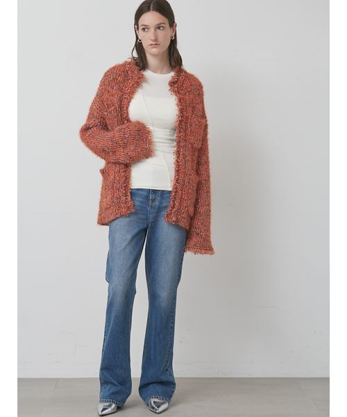 styling/（スタイリング）の「バックスリットカットトップス（Tシャツ/カットソー・レディース・オフホワイト/ブラック/サックスブルー・F）」の15枚目の写真