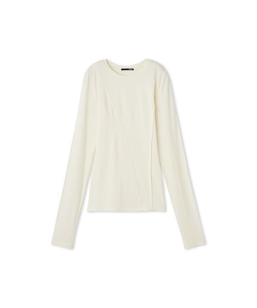 styling/（スタイリング）の「バックスリットカットトップス（Tシャツ/カットソー・レディース・オフホワイト/ブラック/サックスブルー・F）」の17枚目の写真