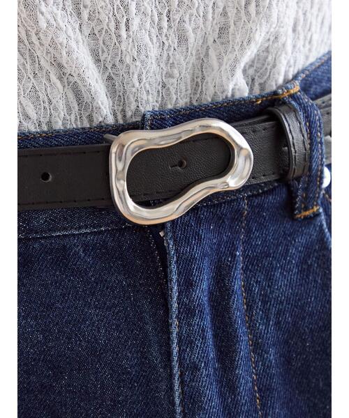 ehka sopo（エヘカソポ）の「イレギュラーバックルベルト（ベルト・レディース・ブラウン/ブラック・F）」の7枚目の写真