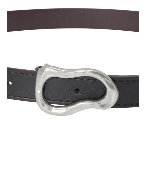 ehka sopo（エヘカソポ）の「イレギュラーバックルベルト（ベルト・レディース・ブラウン/ブラック・F）」の3枚目の写真