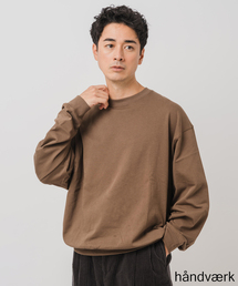 handvaerk (ハンドバーク) クルーネック ロングスリーブ Tシャツ
