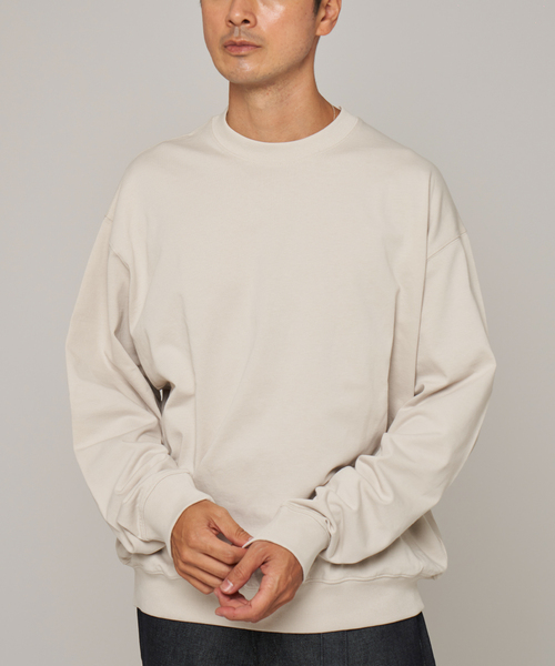 handvaerk(ハンドバーク)の「handvaerk (ハンドバーク) クルーネック ロングスリーブ Tシャツ(Tシャツ/カットソー・メンズ・ブラウン/アイボリー・SMALL/MEDIUM/LARGE)」の9枚目の写真